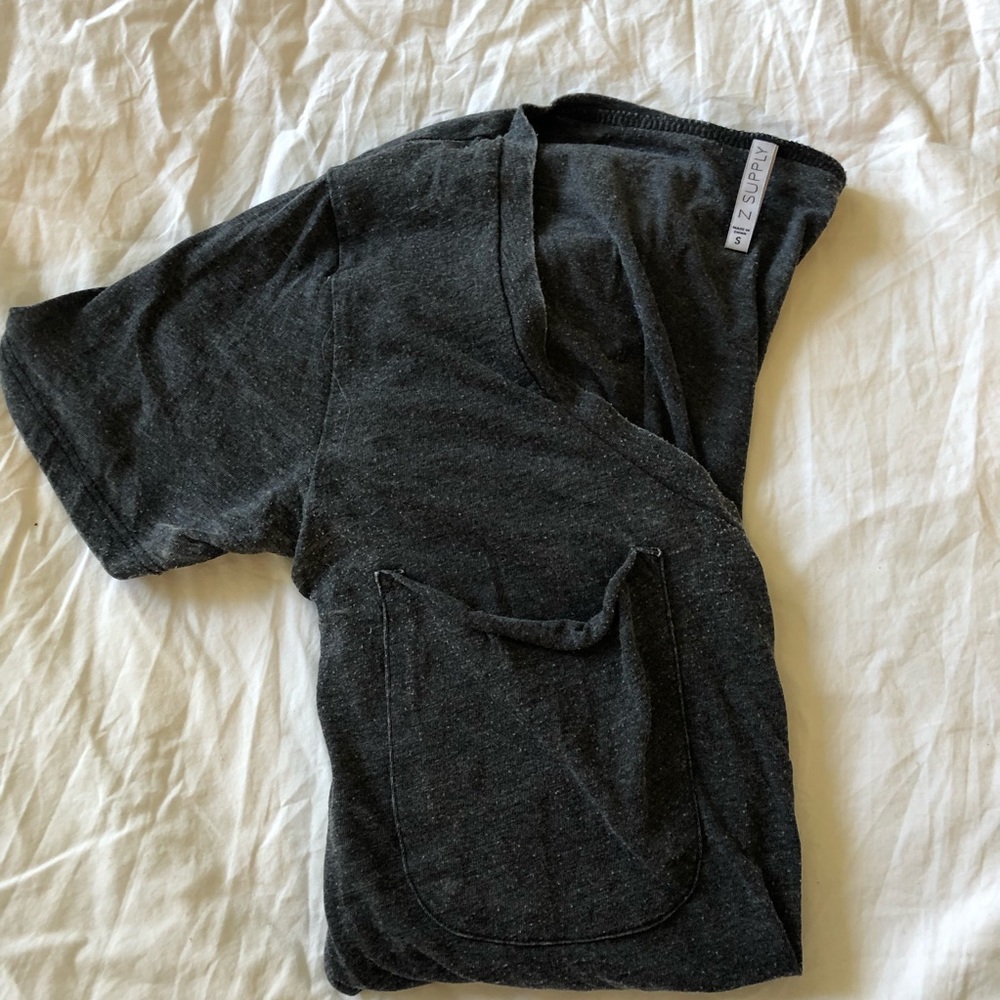Z Supply Charcoal V Neck